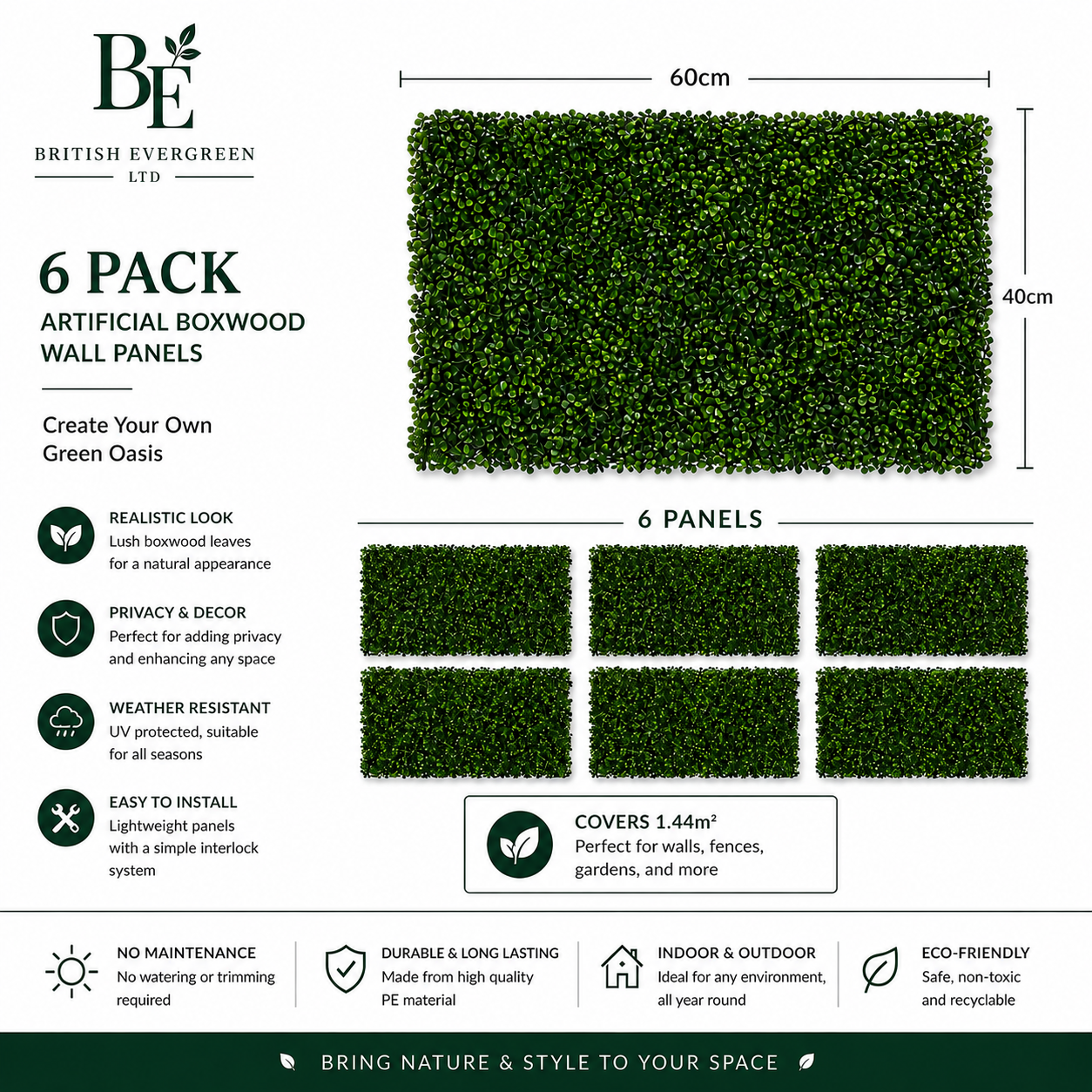 6 Pack Greenland Wall Panels