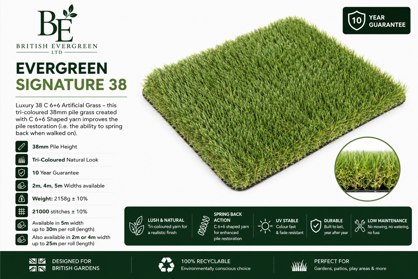 Evergreen Signature 38 - £23.99m²